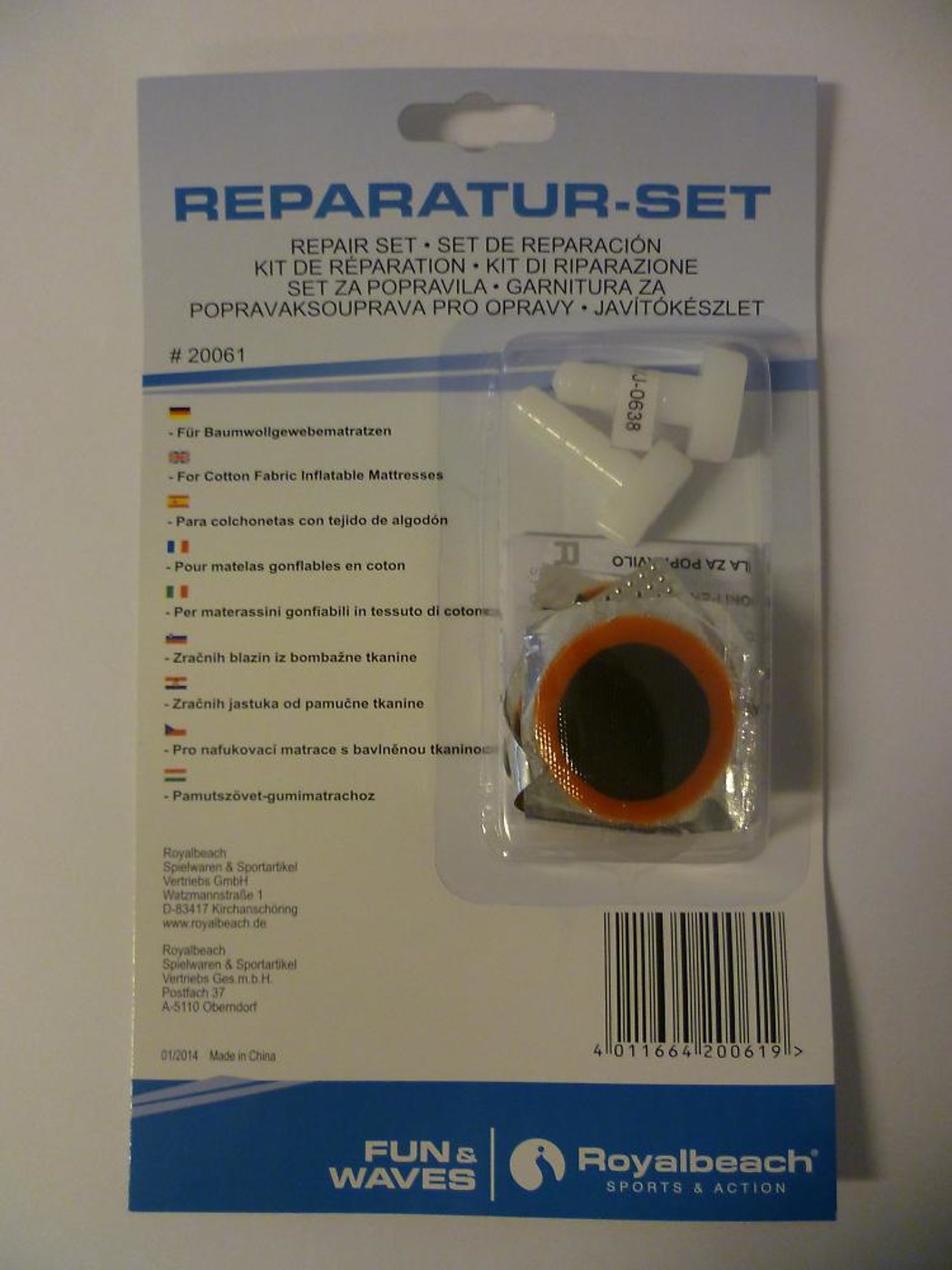 ROYALBEACH Reparaturset für Gewebe