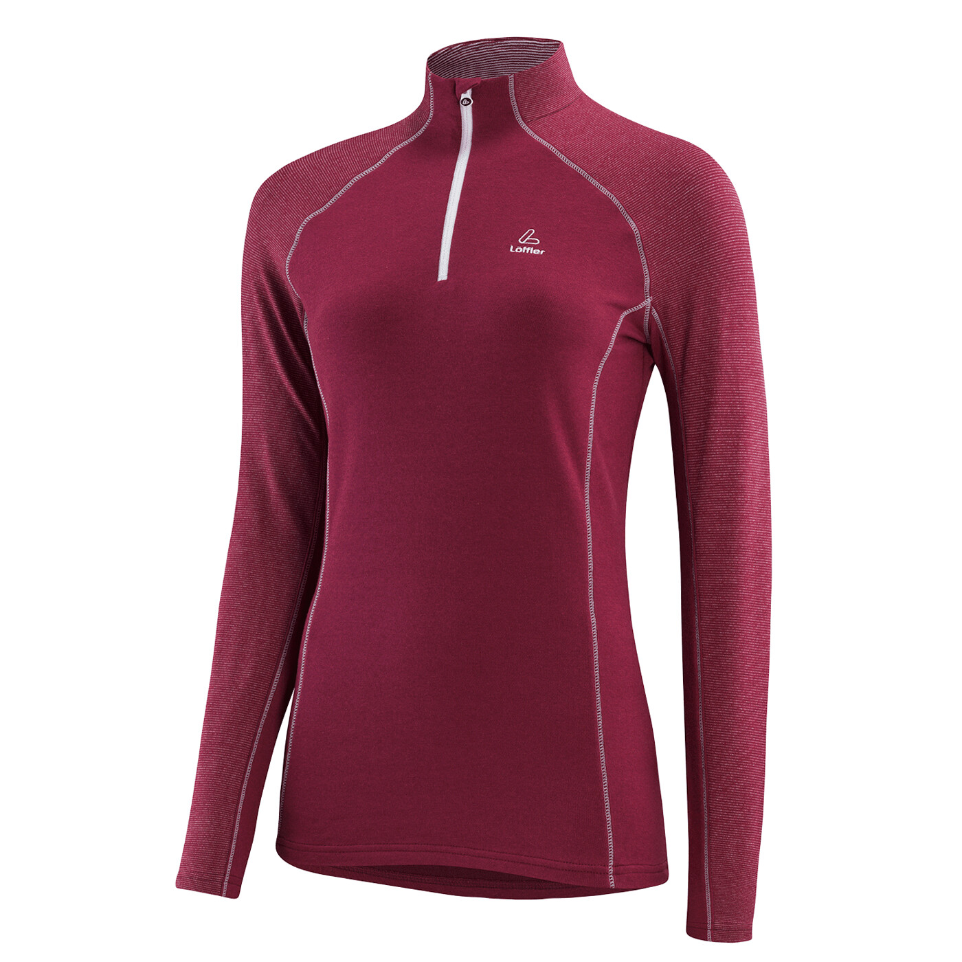 Funktionsshirt W MIDLAYER FINE STRIPE TRANSTE LÖFFLER - Damen