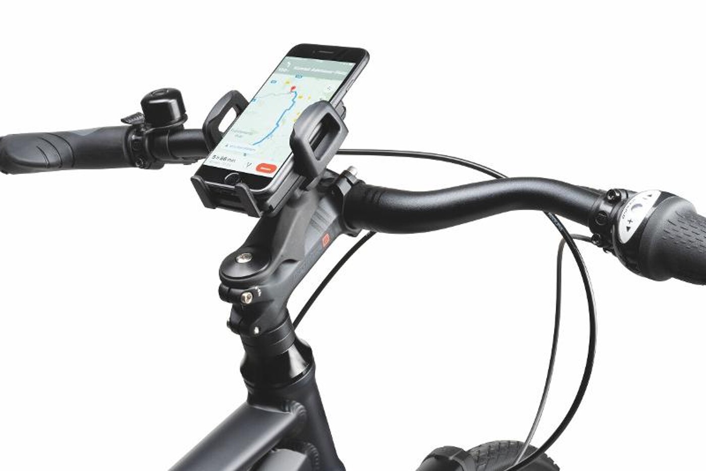 Ergotec Smartphonehalter schwarz, für Vorbaubefestigung Ahead