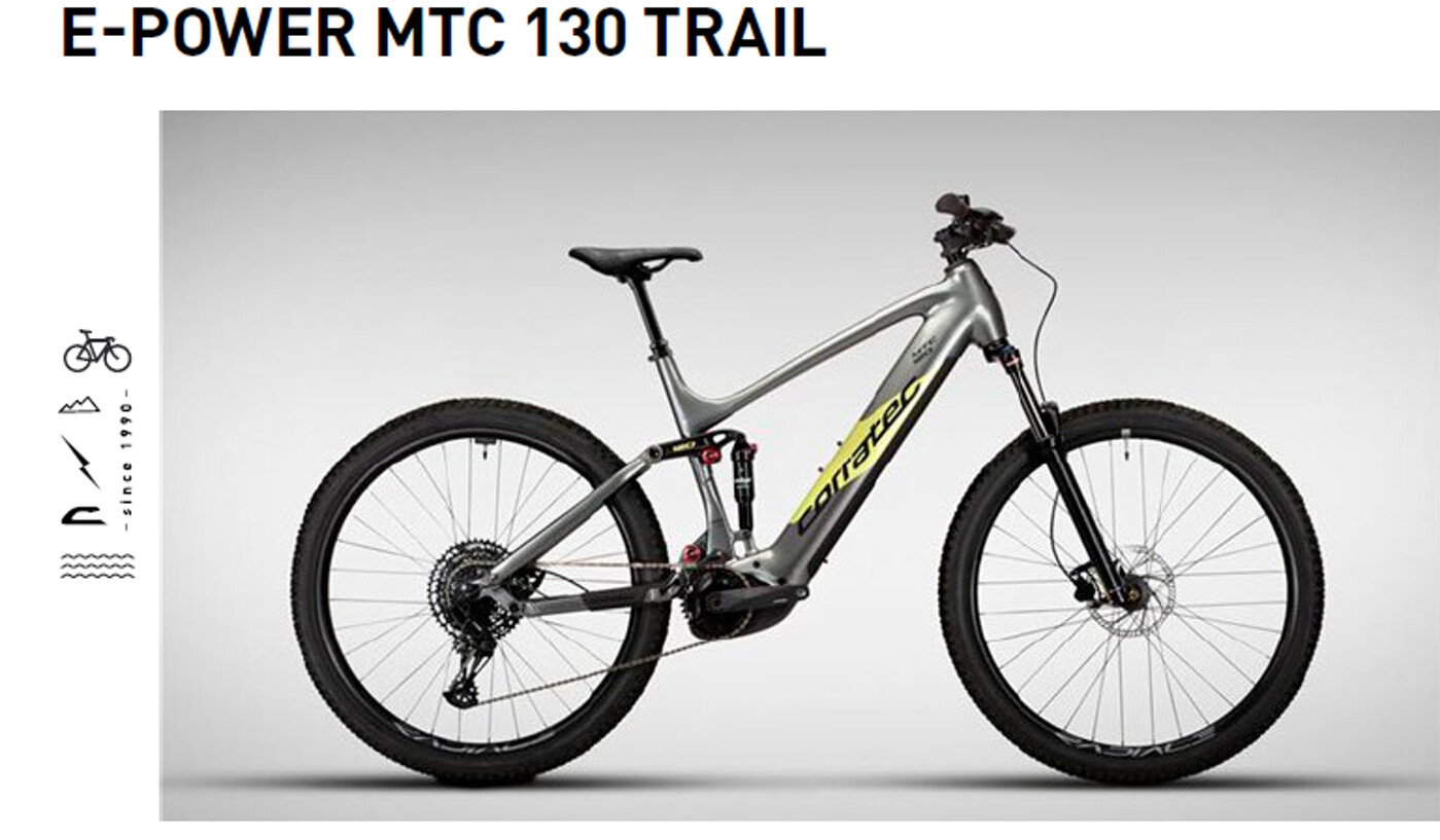 E-BIKE Corratec; E-Power MTC130 Trail  Color: Silver Grey / Tactic Green /  Cosmos Black