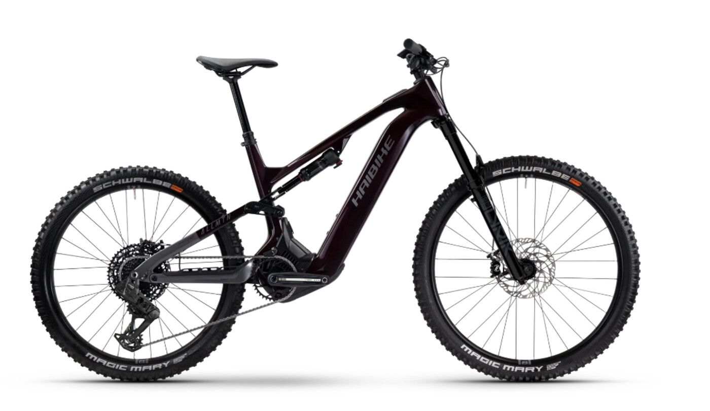 E-BIKE Haibike ALLMTN CF 9 High black/platinum glänzend