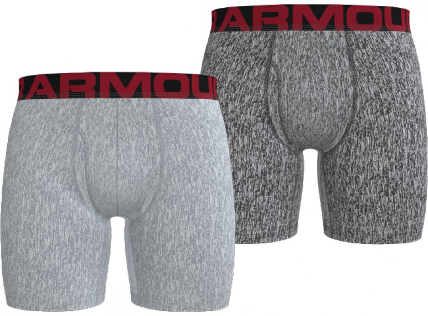 UNDER ARMOUR UA Tech 6in 2 Pack-GRY,5XL - Herren